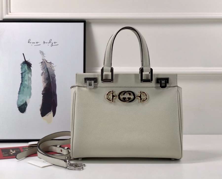 Gucci Zumi grainy leather small top handle bag 569712 1B90X 9022